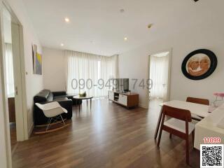 Spacious and modern living room with natural light