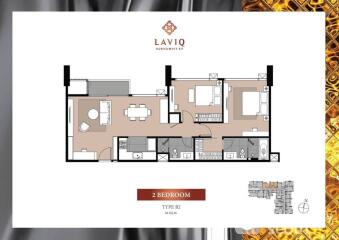 2-BR Condo at Laviq Sukhumvit 57 near BTS Thong Lor