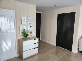 Modern hallway interior with decorative elements