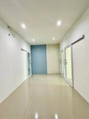 Bright and spacious empty corridor in a modern building
