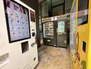 Vending machines inside a commercial building space