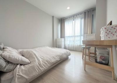 Minimalist bedroom with natural light