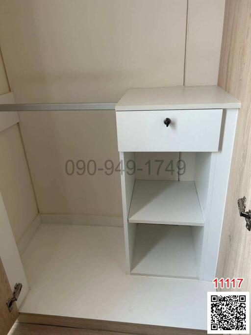 Compact built-in storage furniture in a residential building