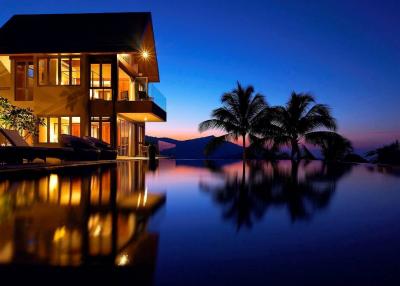 Amazing 6 bedrooms sea-view villa for sale Bophut Hill