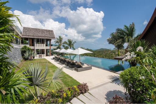 Amazing 6 bedrooms sea-view villa for sale Bophut Hill