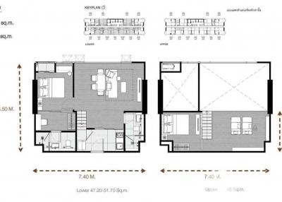 1-BR Condo at Park Origin Chula-Samyan near MRT Hua Lamphong