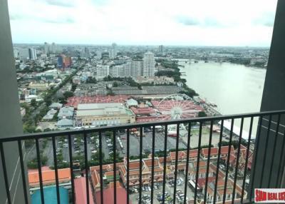 Menam Residences  Every Room with River Views from this Three Bedroom Condo for Rent in Saphan Taksin