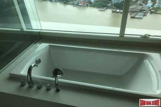 Menam Residences  Every Room with River Views from this Three Bedroom Condo for Rent in Saphan Taksin