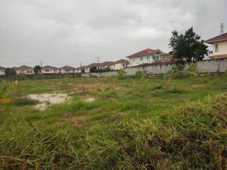 Empty Lot in front of Residential Houses
