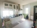 Spacious kitchen with modern amenities and ample natural light