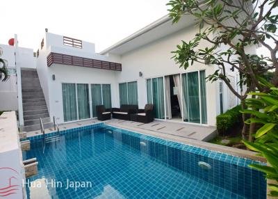 Contemporary 2 bedroom Pool villa with Roof Top Terrace for Sale near Sai Noi Beach in Hua Hin (Resale, Fully Furnished)