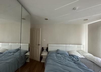 Spacious modern bedroom with ample lighting
