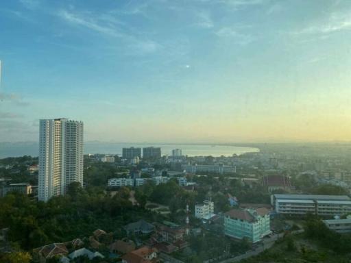 Panoramic city view from high-rise building