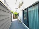 Bright and spacious balcony with fencing