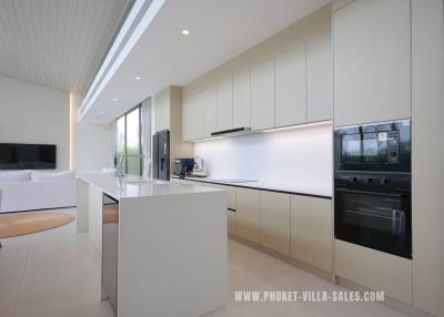 Modern kitchen with state-of-the-art appliances and bright interior