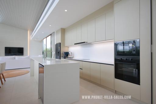 Modern kitchen with state-of-the-art appliances and bright interior