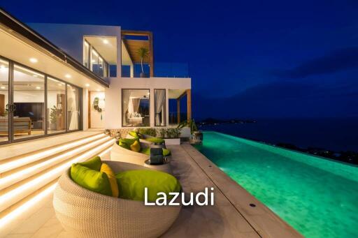 5 Ensuite Bedrooms With Super Panoramic Seaview In Lamai