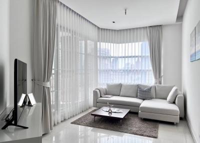 Modern living room with natural light