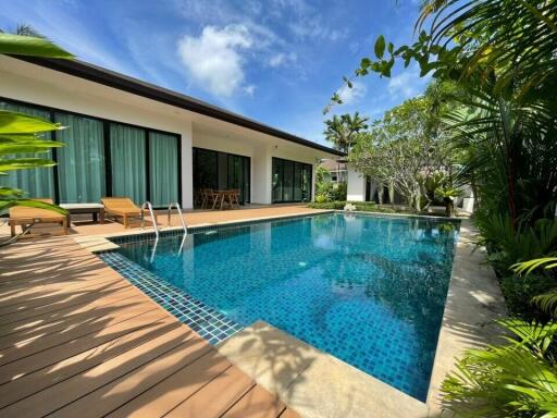 Beautiful Tropical 3Bedsroom Pool Villa For Rent, Layan, Phuket