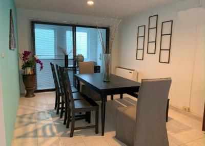 Modern dining room with natural light