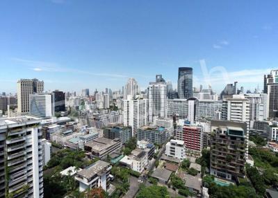 Panoramic cityscape view from a high-rise building