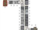 Architectural blueprint of a 2 bedroom, 2 bathroom apartment on the 30th floor