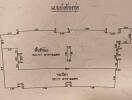 Architectural blueprint of a building layout