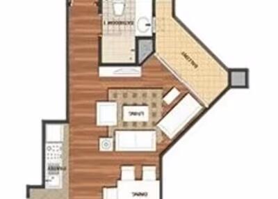 1 Bedroom Condo