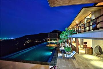 Modern style 5 bedroom sea view villa in Mae Nam