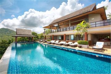 Modern style 5 bedroom sea view villa in Mae Nam