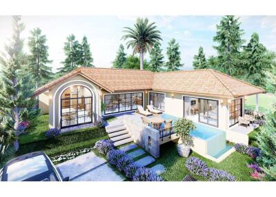 Tuscan-designed Pool Villa in Lamai, Koh Samui - Type A - 920121001-2013