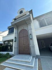 Elegant front entrance of a modern residential home