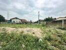 Empty residential land with surrounding neighborhood