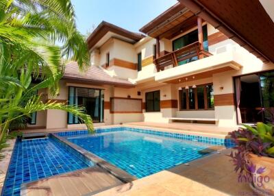 Beautiful 6 bedroom home with private pool for sale in Moo Baan Rim Nam near Meechok Plaza, Sanphiseur, Muang, Chiang Mai.