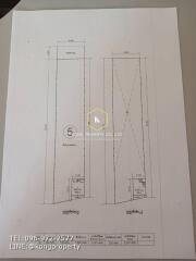 Architectural blueprint of a building layout