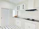 Bright and modern kitchen with clean tile design