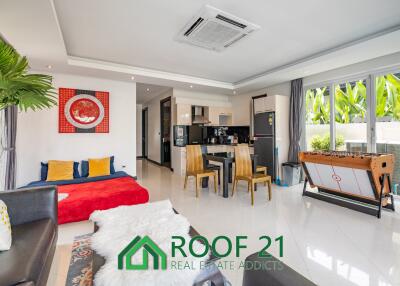 For SALE The Pool Villa Modern Style 2 Bedrooms 2 Bathrooms 102.5 Sqm only 3 km from Jomtien beach / S-0766K