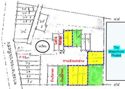 Architectural blueprint of a building layout