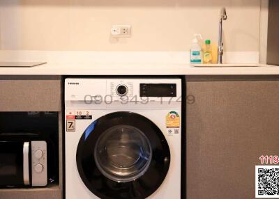 Modern kitchen with built-in appliances