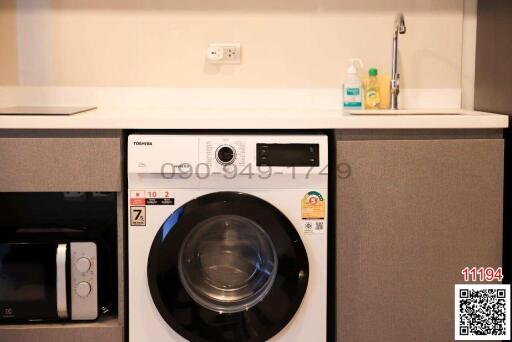 Modern kitchen with built-in appliances