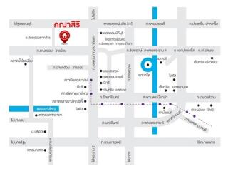 Accessibility map of a local area showing nearby amenities and street names