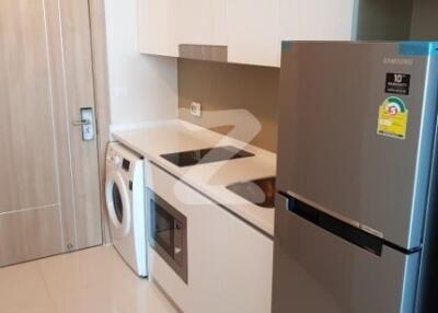 Modern kitchen with stainless steel appliances