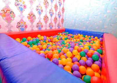 Colorful ball pit in a children