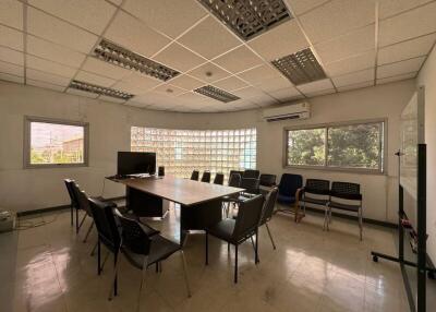 Spacious meeting room with natural lighting