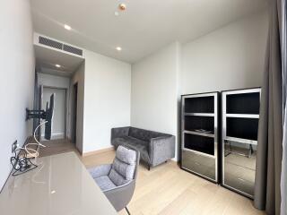 Modern living room with natural light