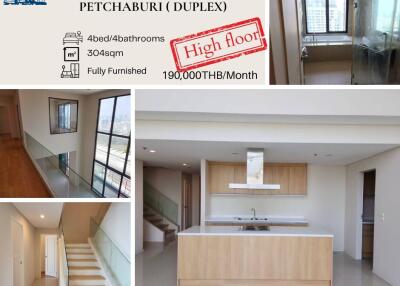 Modern duplex condominium with bright interior and fully furnished rooms