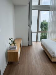 Modern bedroom with natural light