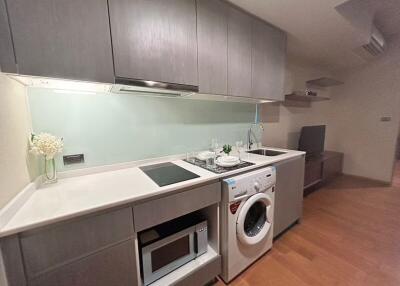 Modern kitchen with integrated appliances