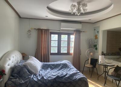 Cozy bedroom with natural lighting