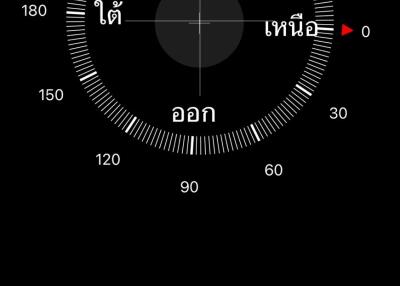 Non-representative image of a digital compass
